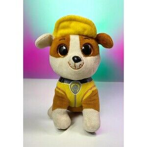 TY Beanie Boos Paw Patrol Rubble Stuffed Plush Animal Toy 6”